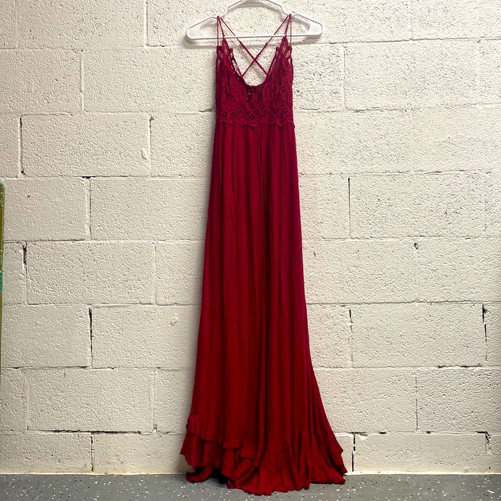 Adella Free People crochet maxi